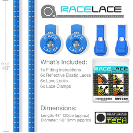 Sky Blue Race Laces - Triple Pack