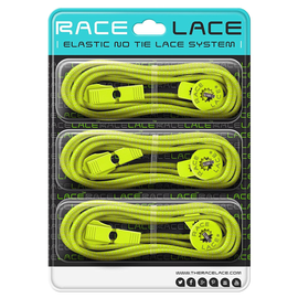 Neon Yellow Race Laces - Triple Pack