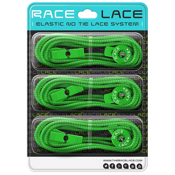 Neon Green Race Laces - Triple Pack